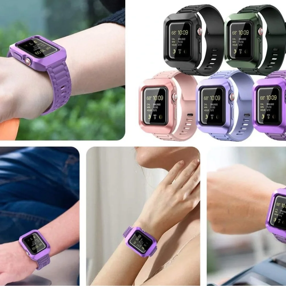 Dexnor Band with Case for Apple Watch Series SE/6/5/4 [40mm]